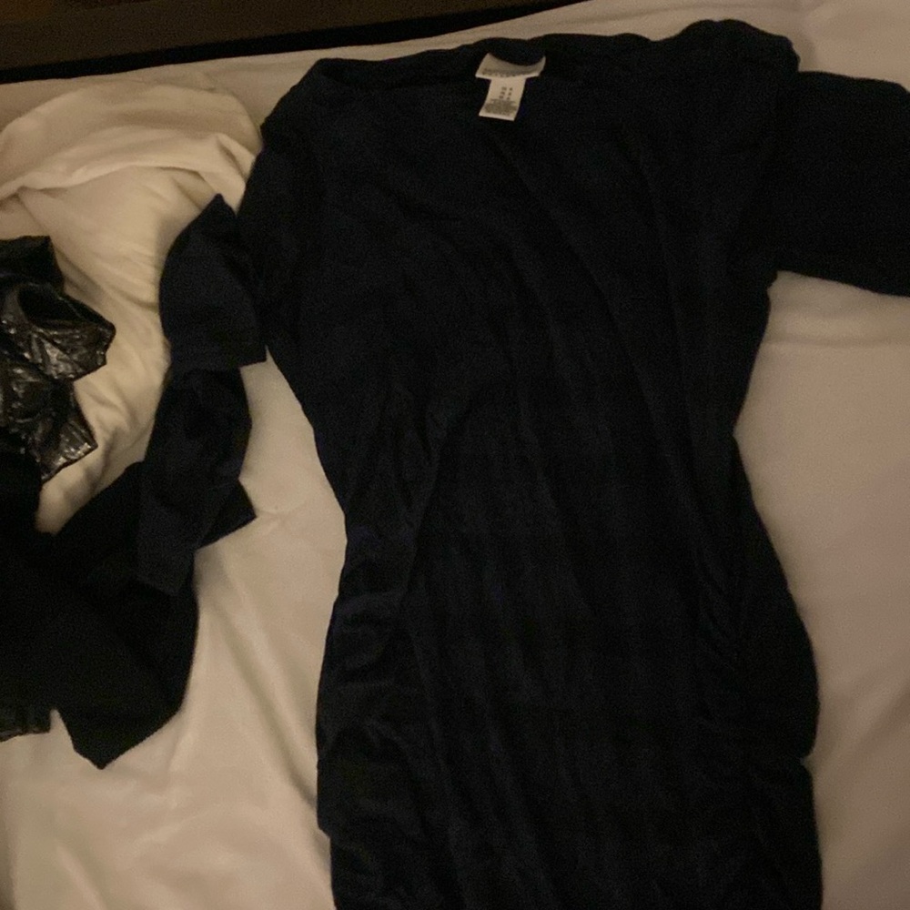 Sexy and comfe runched maternity dress
